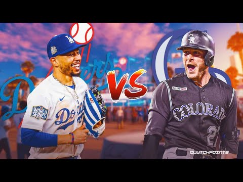 LIVE BASEBALL - Los Angeles Dodgers vs. Colorado Rockies - LIVE WATCH