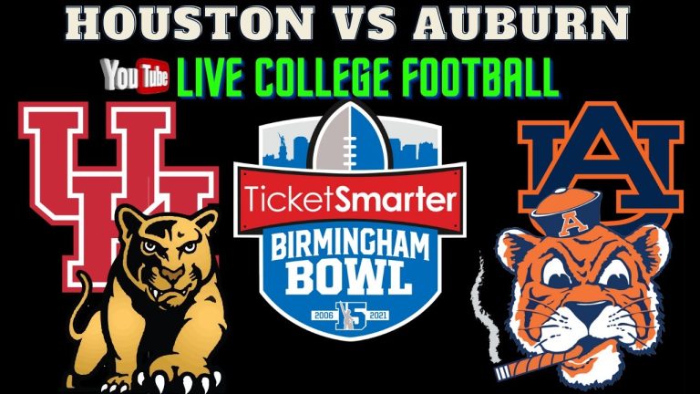 Houston vs Auburn 🔴LIVE CFB Football (Cougars vs Tigers) TicketSmarter Birmingham Bowl