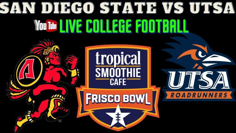 San Diego State vs UTSA 🔴LIVE CFB (Aztecs vs Road Runners) Tropical Smoothie Café Frisco Bowl