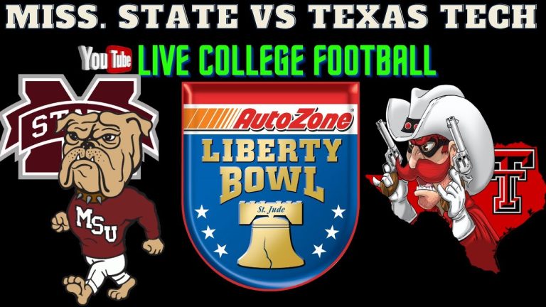 Mississippi State vs Texas Tech 🔴LIVE CFB (Bulldogs vs Red Raiders) AutoZone Liberty Bowl