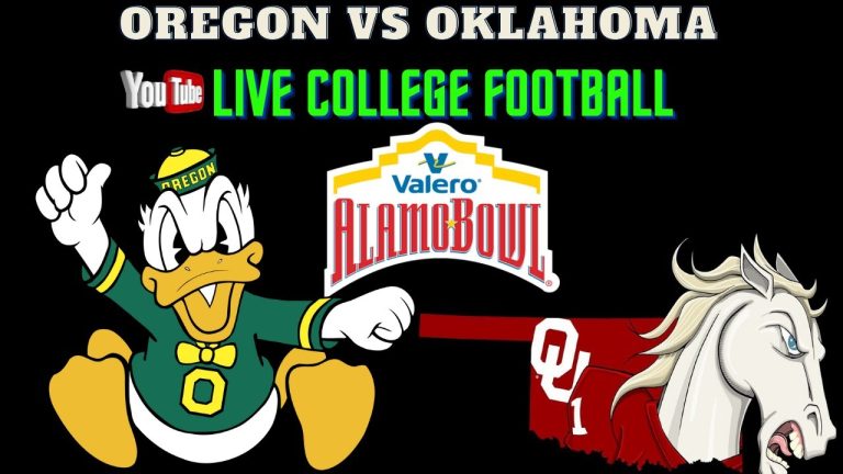 Oregon vs Oklahoma 🔴LIVE CFB (Ducks vs Sooners) Valero Alamo Bowl