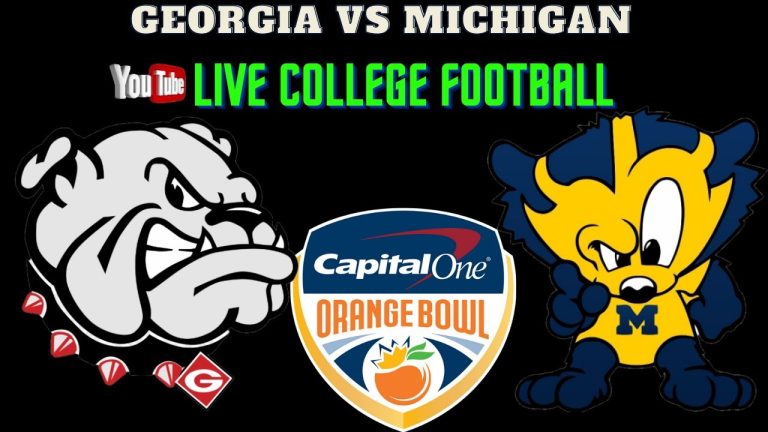 Georgia vs Michigan 🔴LIVE CFB Football (Bulldogs vs Wolverines) Capital One Orange Bowl