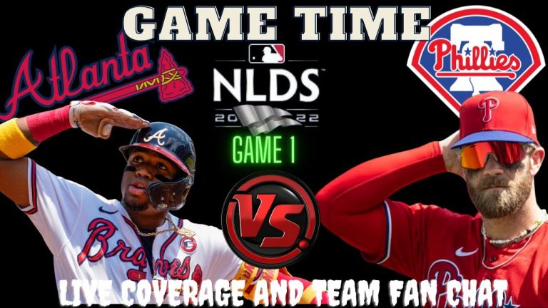 Braves vs Phillies ⚾LIVE 2022 MLB DIVISIONAL SERIES GAME 1 ⚾Live Play Reaction Phillies vs Braves