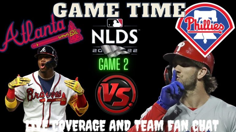 Braves vs Phillies ⚾LIVE 2022 MLB DIVISIONAL SERIES GAME 2 ⚾Live Play Reaction Phillies vs Braves