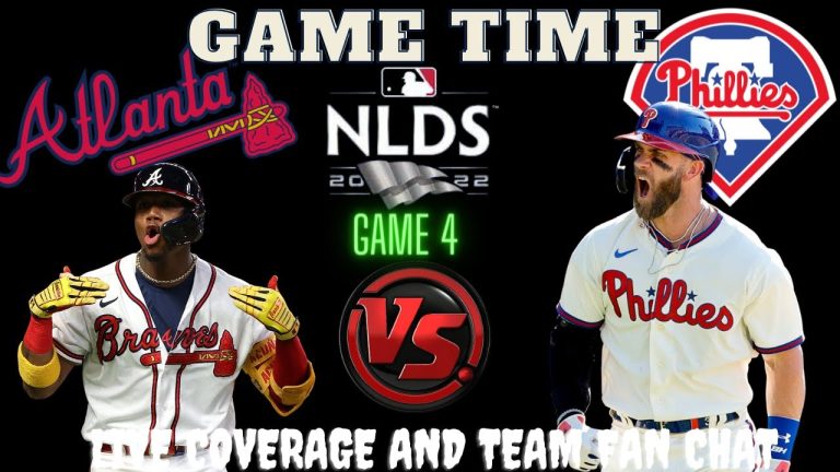 Braves vs Phillies ⚾LIVE 2022 MLB DIVISIONAL SERIES GAME 4 ⚾Live Play Reaction Phillies vs Braves
