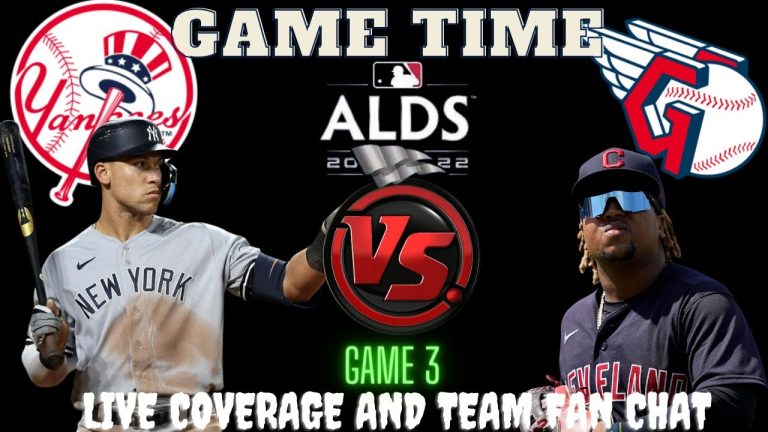Yankees vs Guardians ⚾ LIVE 2022 MLB DIVISIONAL GAME 3 ⚾ Live Play Reaction Guardians vs Yankees