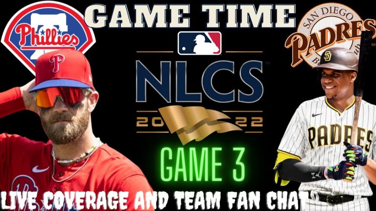 Padres vs Phillies ⚾LIVE 2022 NL CHAMPIONSHIP SERIES GAME 3 ⚾Live Play Reaction Phillies vs Padres