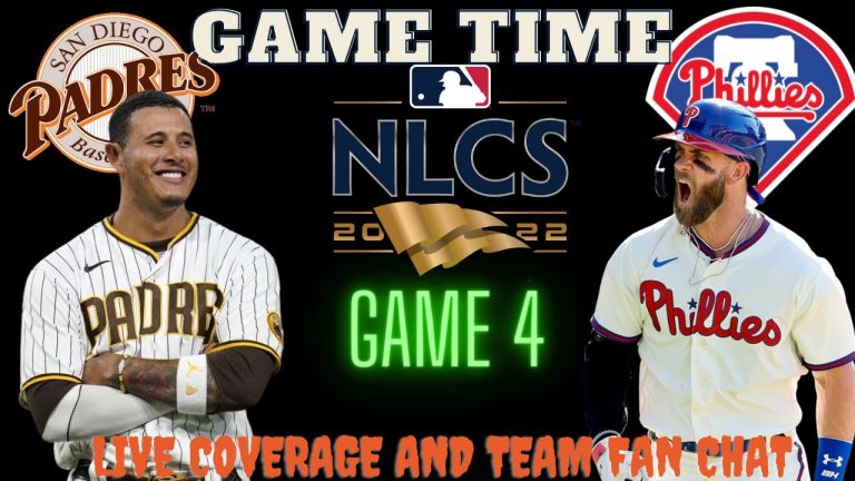 San Diego Padres vs Philadelphia Phillies Live Stream Playoffs 2022 MLB - NLCS - Game 4