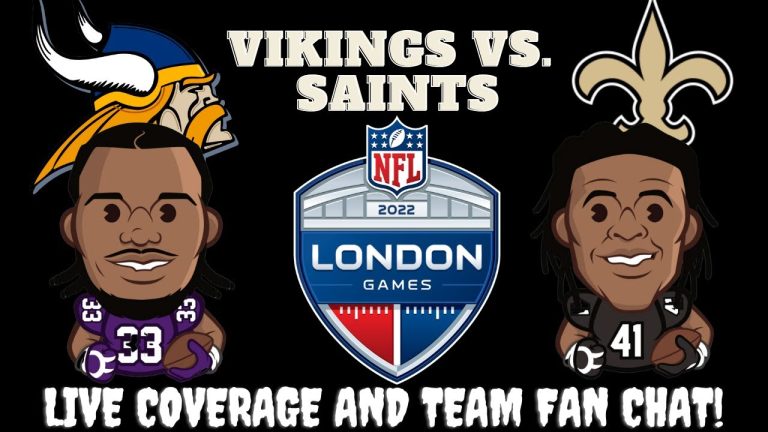 Minnesota Vikings vs New Orleans Saints || Vikings vs Saints: Live NFL Stream & Fan Chat || NFL LIVE