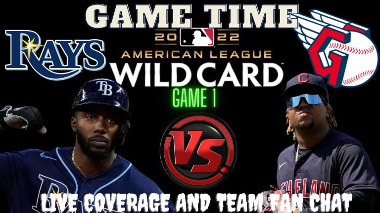 Rays vs Guardians ⚾LIVE 2022 MLB WILD CARD GAME 1 ⚾Live Play Reaction TBvsCLE || CLEvsTB