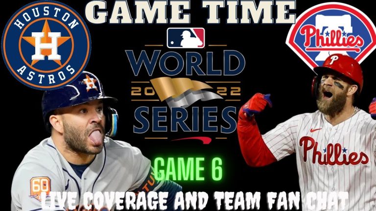 Astros vs Phillies LIVE ⚾ 2022 MLB WORLD SERIES GAME 6 ⚾ Live Play Reaction Phillies vs Astros
