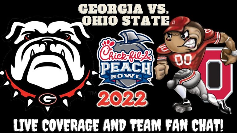 Georgia Bulldogs vs Ohio State Buckeyes LIVE 2022 PEACH BOWL CFP Semi Final Watch Party
