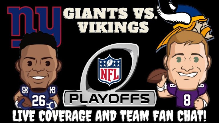Giants vs Vikings 🔴LIVE NFL Football (New York vs Minnesota) NFL Wildcard INDvsMIN || MINvsIND