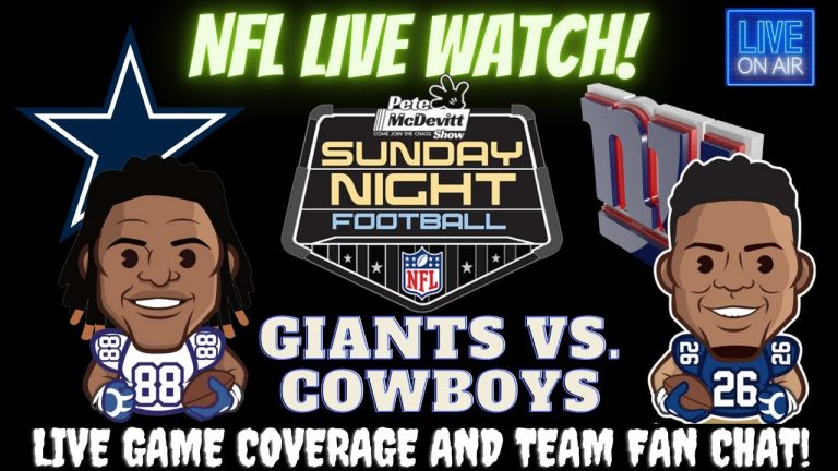 Dallas Cowboys vs New York Giants || Cowboys vs Giants || Giants vs Cowboys: Live NFL Fan Stream