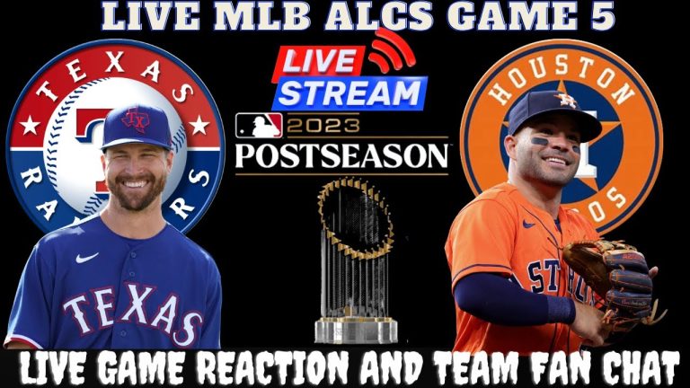 Texas Rangers vs Houston Astros - 🔴 MLB LIVE 2023 ALCS ~GAME 5 WATCH PARTY & FAN CHAT