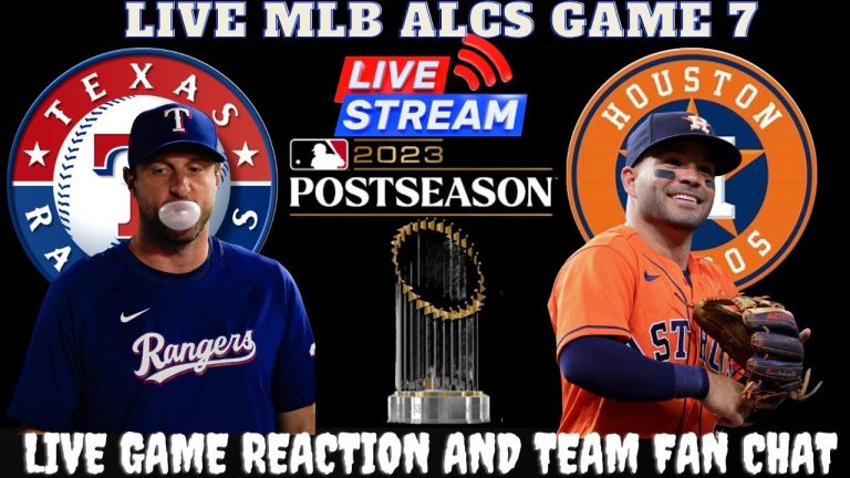 Texas Rangers vs Houston Astros - 🔴 MLB LIVE 2023 ALCS ~GAME 7 WATCH PARTY & FAN CHAT