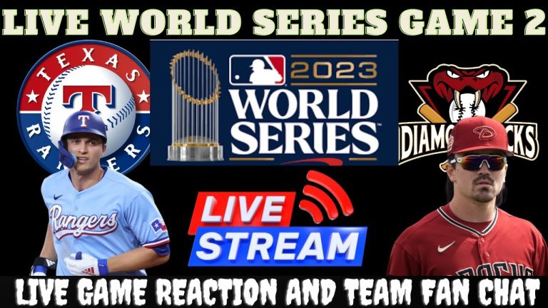 Arizona Diamondbacks vs Texas Rangers - 🔴 LIVE 2023 MLB World Series Game 2 Watch