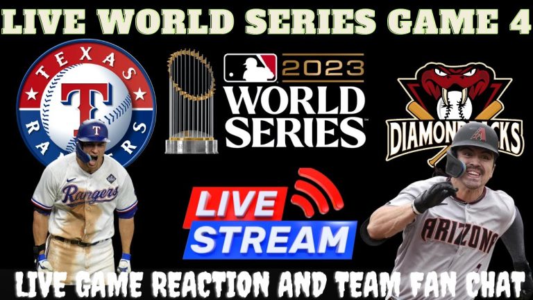 Arizona Diamondbacks vs Texas Rangers - 🔴 LIVE 2023 MLB World Series Game 4 Watch