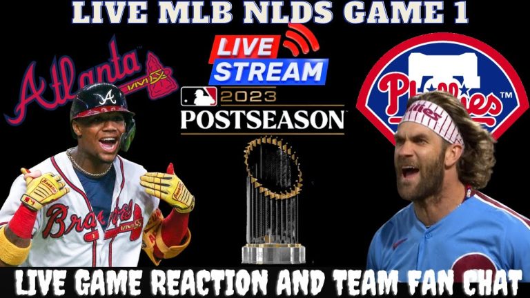 Braves vs Phillies ⚾LIVE 2023 MLB DIVISIONAL SERIES GAME 1 ⚾Live Play Reaction Phillies vs Braves
