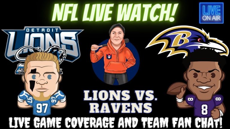 Baltimore Ravens vs Detroit Lions || Ravens vs Lions || Lions vs Ravens: Live NFL Fan Stream