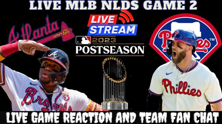 Braves vs Phillies ⚾LIVE 2023 MLB DIVISIONAL SERIES GAME 2 ⚾Live Play Reaction Phillies vs Braves