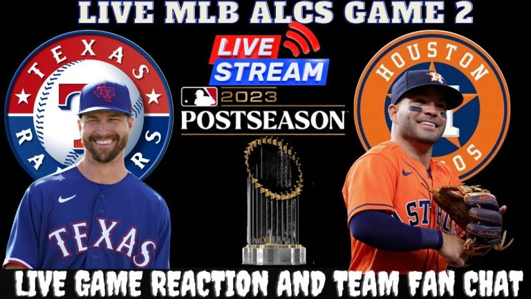 Texas Rangers vs Houston Astros - 🔴 MLB LIVE 2023 ALCS ~GAME 2 WATCH PARTY & FAN CHAT