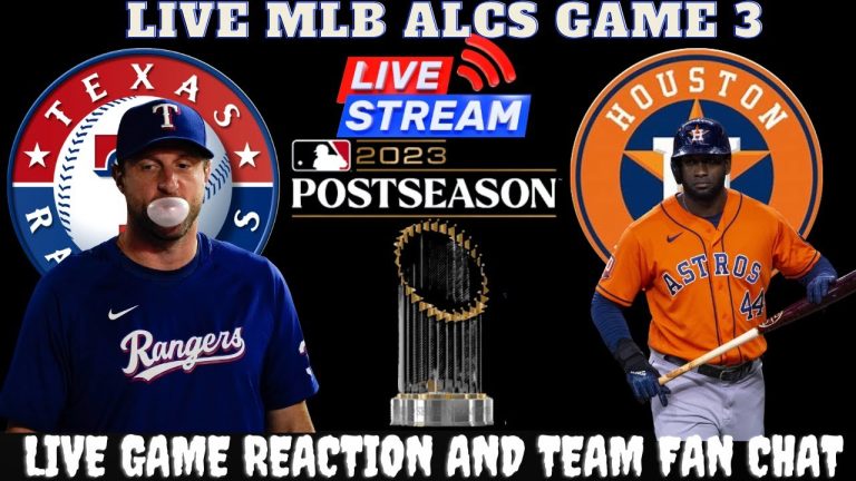 Texas Rangers vs Houston Astros - 🔴 MLB LIVE 2023 ALCS ~GAME 3 WATCH PARTY & FAN CHAT