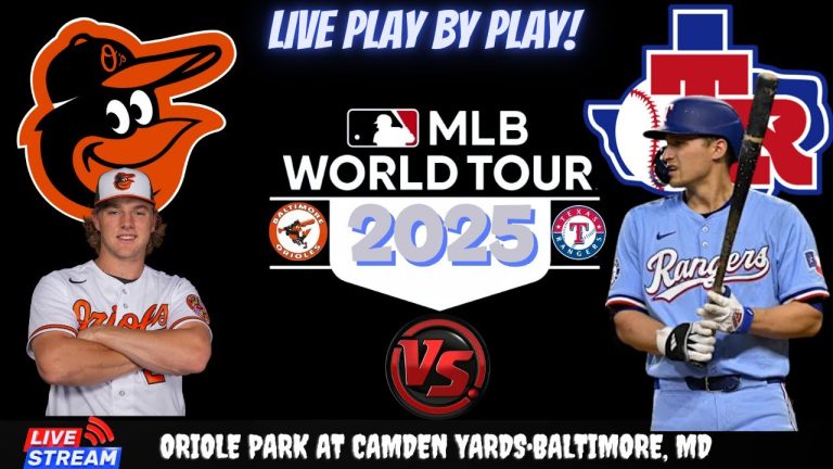 Baltimore Orioles vs Texas Rangers  ⚾🔥 Live MLB Play-by-play Watch!