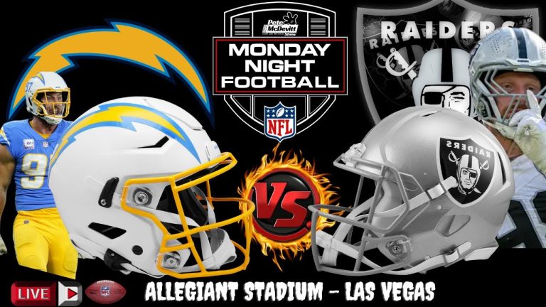 Raiders vs Chargers: NFL Week 2 Showdown Live Now