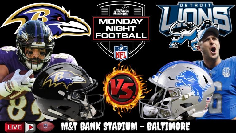 Ravens vs Lions Live Stream - NFL Monday Night