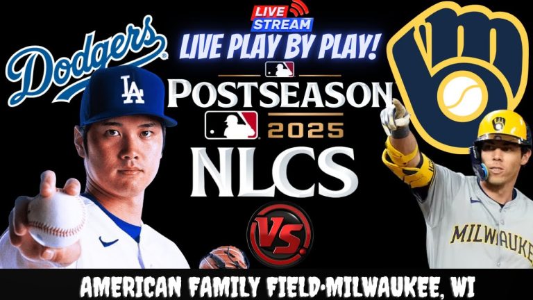 Milwaukee Brewers vs Los Angeles Dodgers ⚾🔥 Live NLCS Playoff GAME 1 Play-by-play Watch!