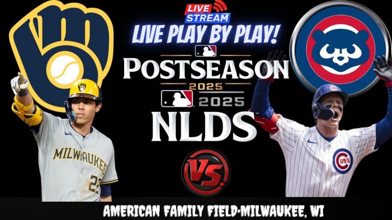 Chicago Cubs vs Milwaukee Brewers ⚾🔥 Live NLDS Playoffs GAME 2 Play-by-play Watch!