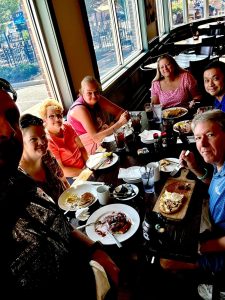 Rob, Mel, Judy, Debbi T, Stephanie, Paul, & David T at State Fair Restaurant