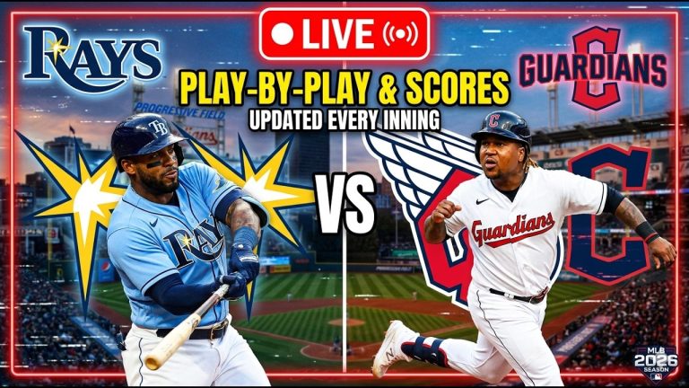 Rays vs Guardians LIVE Play-by-Play | MLB 2026 Score & Highlights