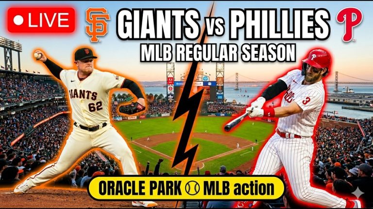 Giants VS Phillies ⚾LIVE MLB⚾ Play By Play ⚾Chat Interaction