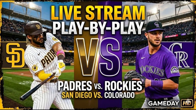 ⚾ LIVE: San Diego Padres vs. Colorado Rockies | Play-By-Play & Score