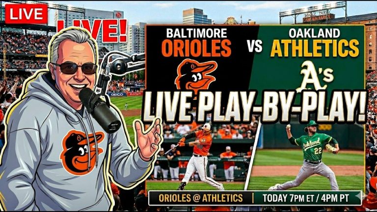 LIVE: Baltimore Orioles vs. Oakland Athletics | Play-by-Play & Live Score Updates (MLB 2026)