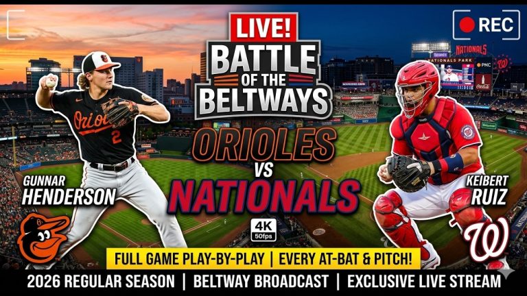 BELTWAY BATTLE! ⚾️ Orioles vs Nationals LIVE | MLB 2026 Rivalry