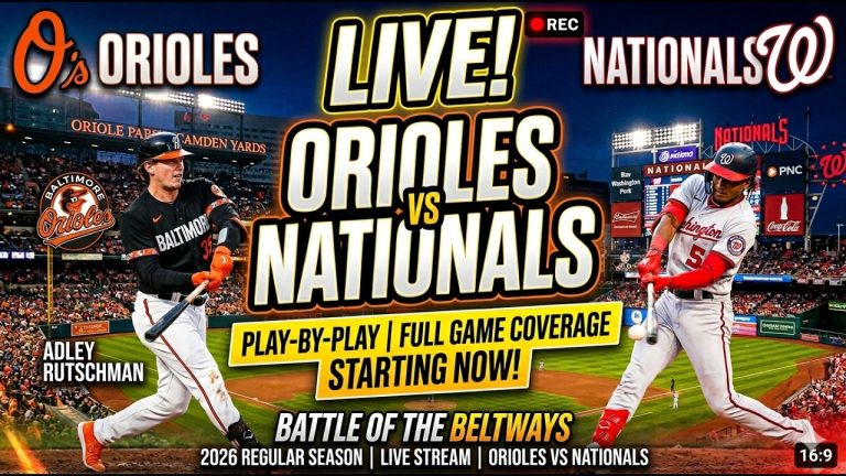 BELTWAY BATTLE! ⚾️ Orioles vs Nationals LIVE | MLB 2026 Rivalry