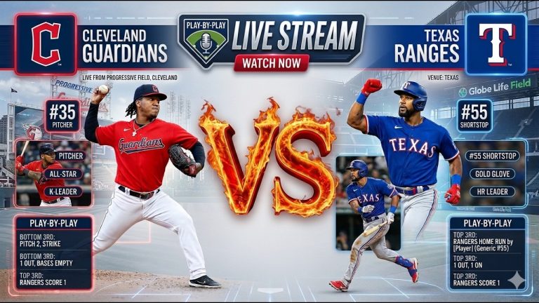Cleveland Guardians vs Texas Rangers ⚾🔥 Live MLB Play-by-play Watch!