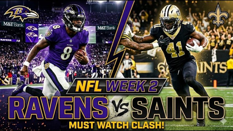Baltimore Ravens vs. New Orleans Saints: Week 2 Matchup LIVE