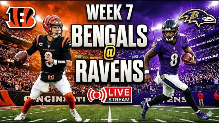 Baltimore Ravens vs. Cincinnati Bengals | NFL Week 7: Live Stream