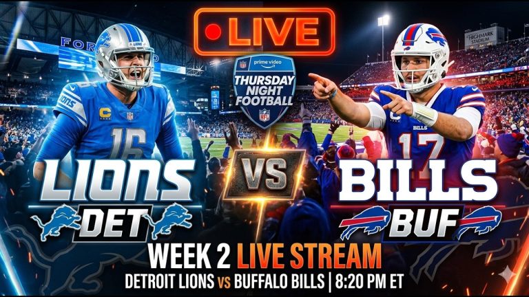 LIVE: Detroit Lions vs. Buffalo Bills | NFL Week 2 Thursday Night Football
