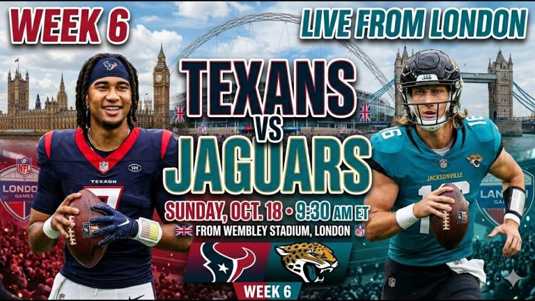 LIVE: Houston Texans vs Jacksonville Jaguars | NFL London 2026 Week 6 Full Game Coverage & Analysis