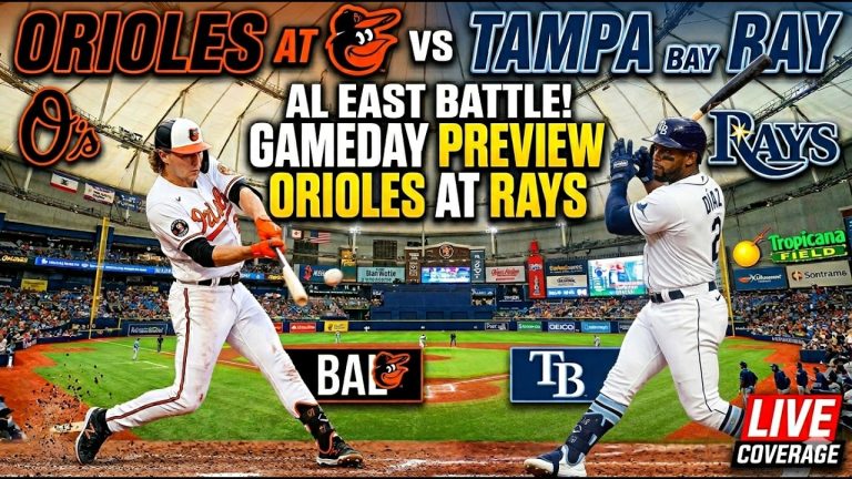 Orioles vs Rays Live Stream: MLB Play-by-Play & Score Updates