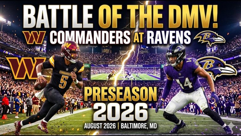⁠Commanders vs. Ravens Live Stream: ​Preseason Beltway War