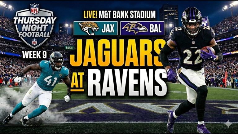 Jaguars vs. Ravens Thursday Night Football: Week 9 LIVE