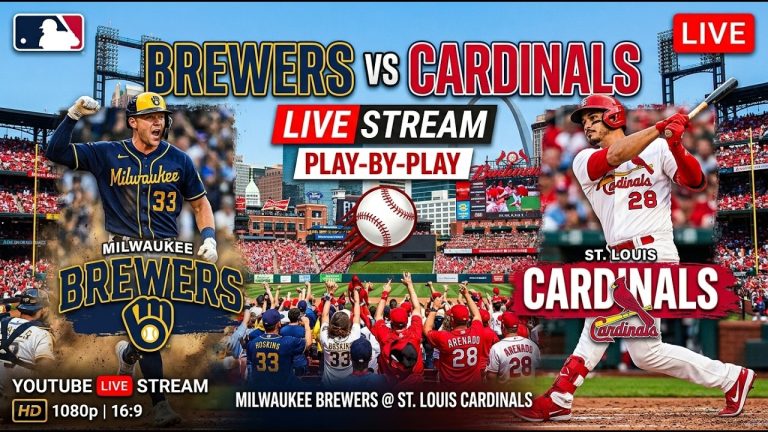 🔴MLB LIVE (ST LOUIS CARDINALS vs. MILWAUKEE BREWERS - LIVE BASEBALL - LIVE WATCH