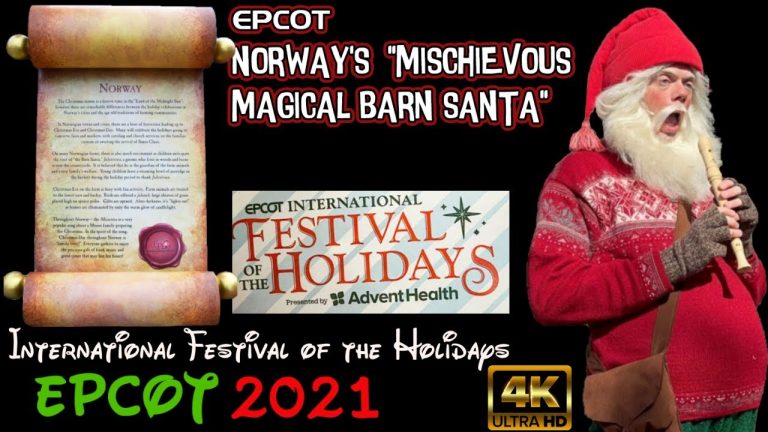 Mischievous Barn Santa | 4K HD | Norway Pavilion | Epcot International Festival of the Holidays 2021