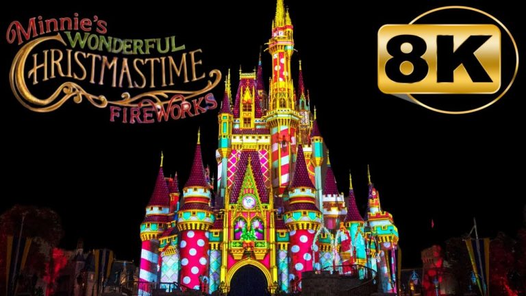 8K Minnie's Wonderful Christmastime Fireworks at Mickey's Very Merry Christmas Party 2023